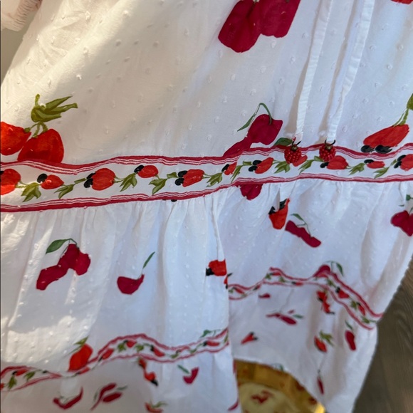 FARM Rio White Fruits Long Dress Size S - Picture 8 of 11